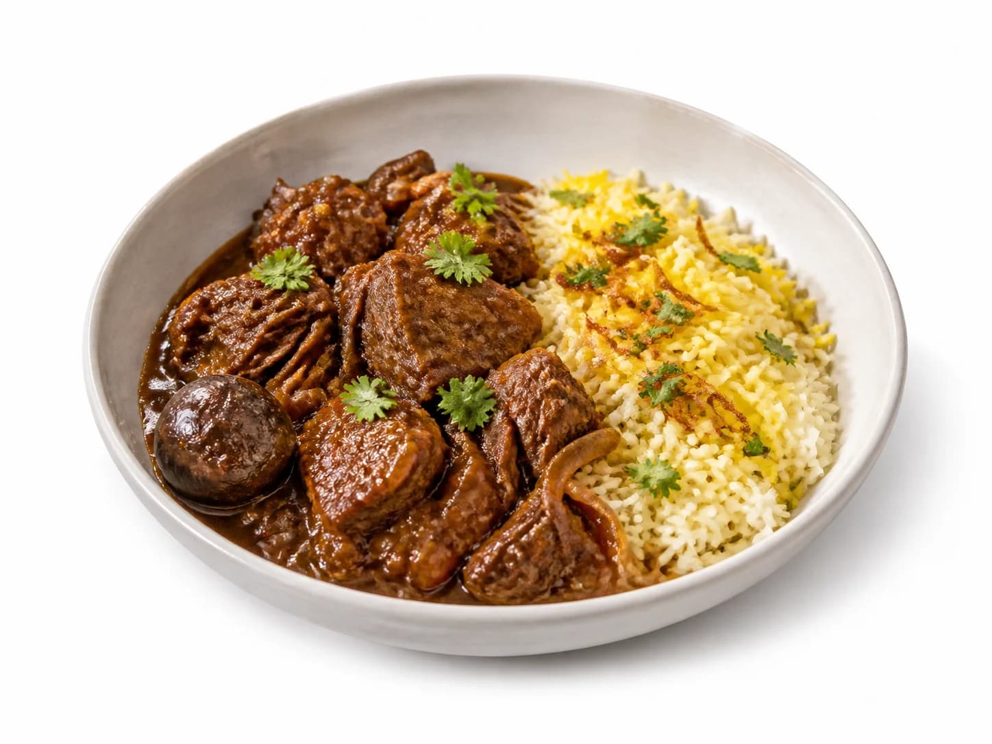 Långkok med torkad lime & saffransris
