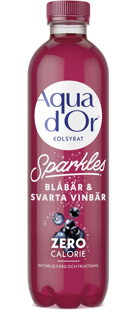 Aquador Blåbär & Svartvinbär Sparkling